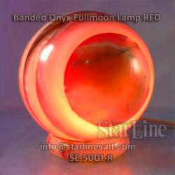 Fullmoon Onyx Lamp Red